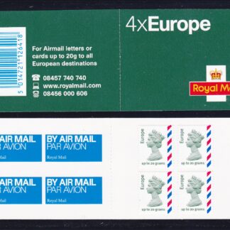 Booklet Airmail MI3 Plain Europe 20 grams