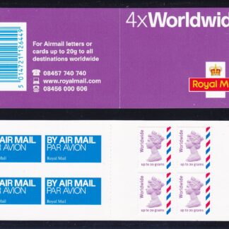 Booklet Airmail MJ3 Plain Worldwide 20 grams
