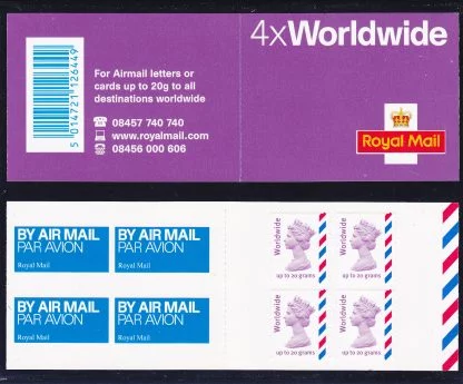 Booklet Airmail MJ3 Plain Worldwide 20 grams