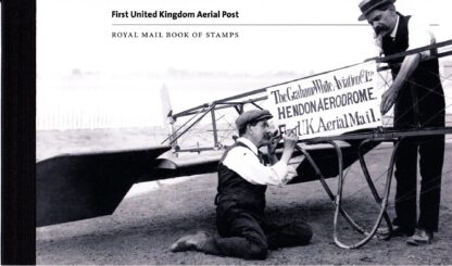 Prestige Booklet DY02 First UK Aerial Post