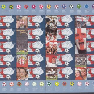 Smilers Sheet LS08 Football World Cup Royal Mail