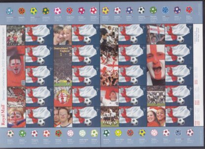 Smilers Sheet LS08 Football World Cup Royal Mail