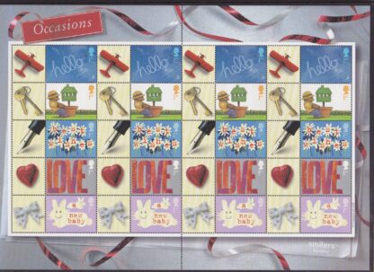 Smilers Sheet LS07 Occasions 2002 Royal Mail