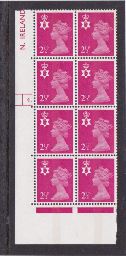 Machin N.Ireland XN18 2½p Cylinder 4