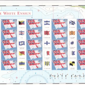 Smilers Sheet LS25 White Ensign 2005 Royal Mail