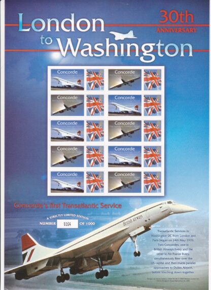Smilers Sheet BC-082 Concorde Anniversary 2006