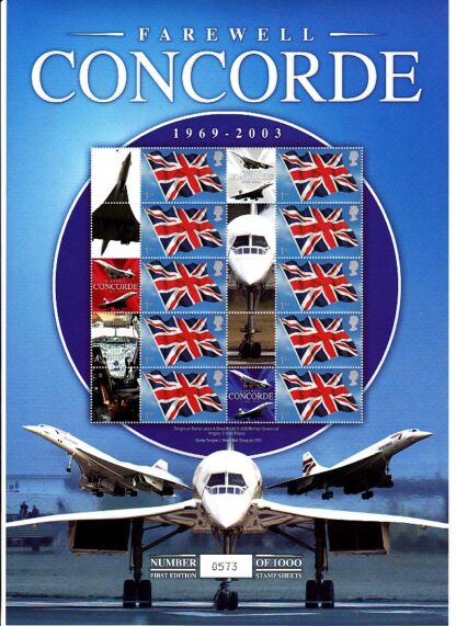 Smilers Sheet BC-067 Concorde Farewell
