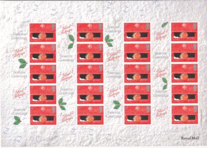 Smilers Sheet LS02 Christmas Post Office 2000 Logo