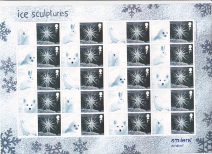 Smilers Sheet LS16 Ice Sculptures 2003 Royal Mail