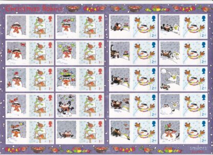 Smilers Sheet LS27 Christmas Robins 2005