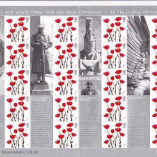 Smilers Sheet LS35 We Will Remember 2006 Royal Mail