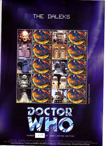 Smilers Sheet BC-027 Dr Who Third Sheet