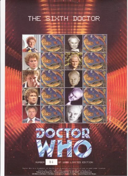 Smilers Sheet BC-045 Dr Who Sixth Issue