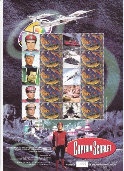 Smilers Sheet BC-066 Captain Scarlet 2005