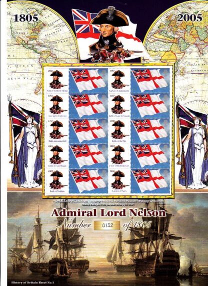 Smilers Sheet BC-059 Admiral Lord Nelson