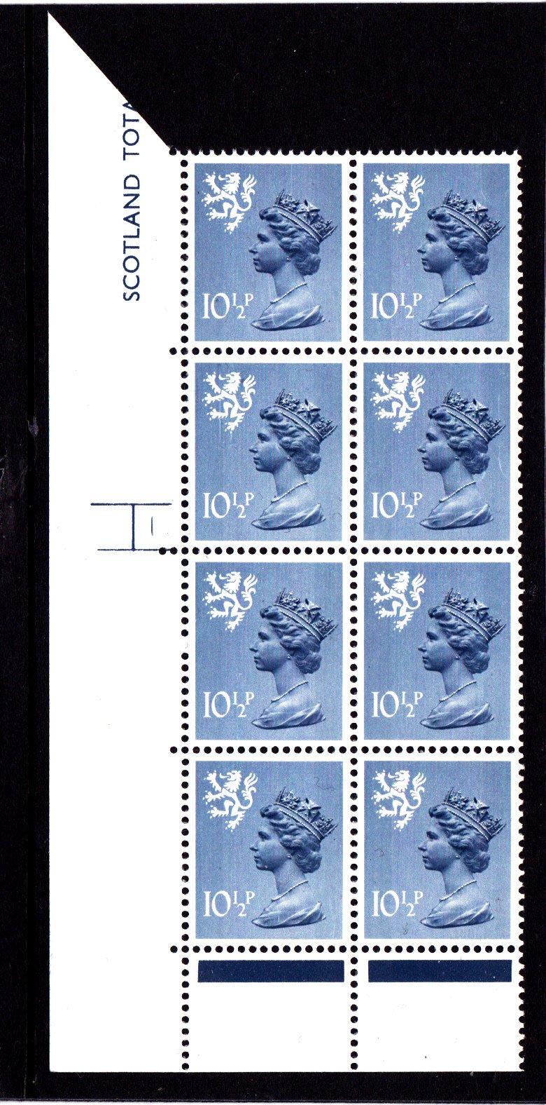 Machin Scotland XS54 Cyl 1 No Dot Phos 30 10½p