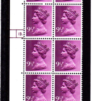 Machin U181 9½p 1976 Cylinder 13 Dot