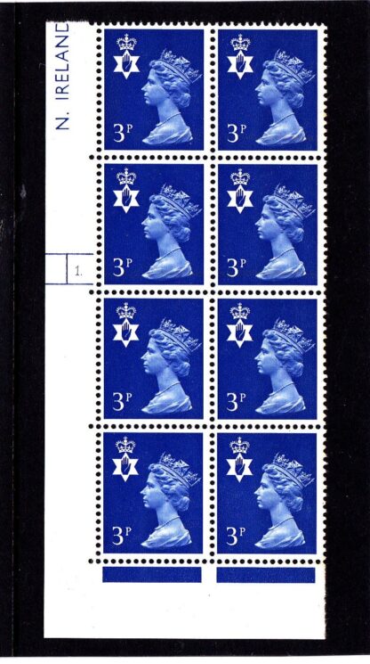 Machin N.Ireland XN23 3p Cylinder 1 Dot