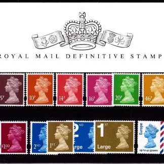 Presentation Pack No 77 Machin Definitive Stamps
