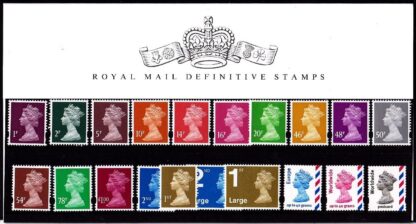 Presentation Pack No 77 Machin Definitive Stamps