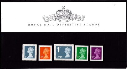 Presentation Pack No 94 Machins Definitive Stamps