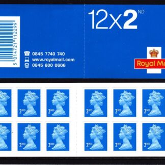 Booklet ME2 Machin Plain 2nd blue Questa