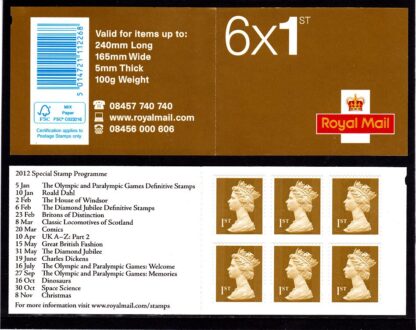 Booklet MB8e Machin Plain Walsall FSC Logo