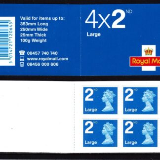 Booklet RA2 Machin Plain 2nd Large Walsall