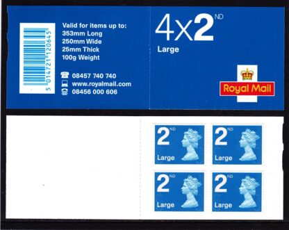 Booklet RA2b Machin Plain 2nd Large