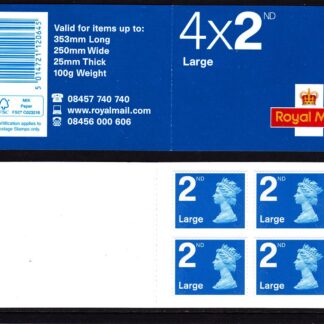 Booklet RA2c Machin Plain 2nd Large No Printers Name