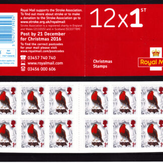 Booklet Christmas LX52 Plain 1st Class 2016