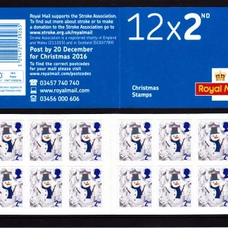 Booklet Christmas LX51 Plain 2nd Class 2016