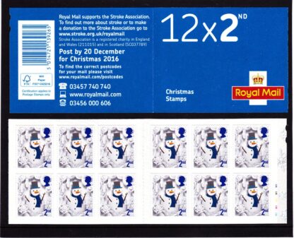 Booklet Christmas LX51 Plain 2nd Class 2016