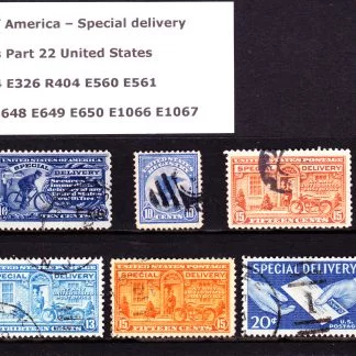 United States Special Delivery Stamps 1888 to 1954