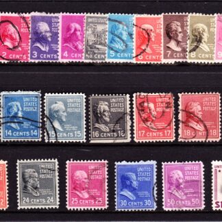 United States Presidential Series 1938 and 1939