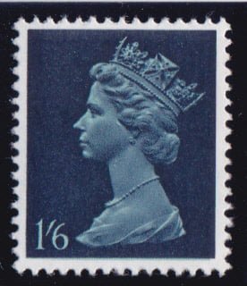 Machin U029 Single 1s6d Phos Paper 1969