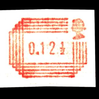 Royal Mail Postage Label 12½p Printed on Gum Y25b