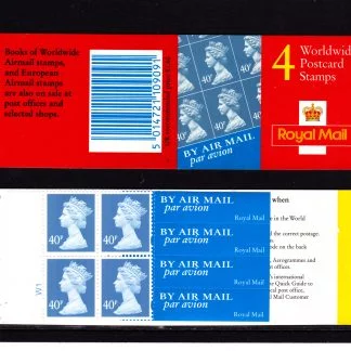Booklet Airmail GMA1 Cylinder 40p 2000