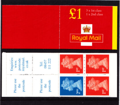 Booklet FH44 Plain Machin £1.00 NVI