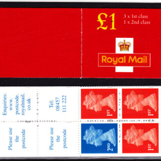 Booklet FH44 Perf ½IPT Machin Plain £1.00 NVI