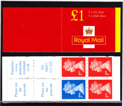 Booklet FH44a Machin Plain £1.00 NVI