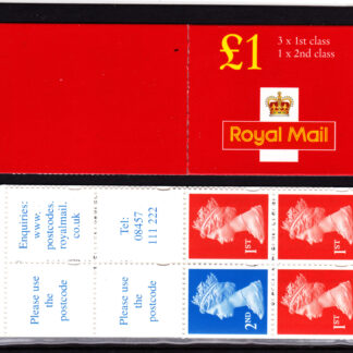 Booklet FH44a Perf ½IPT Machin Plain £1.00 NVI