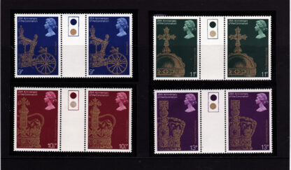 Coronation 25th Anniversary 1978 Traffic Light Gutter Pairs