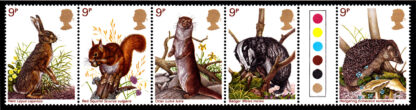 British Wildlife Type II Traffic Light Gutter Pairs 1977