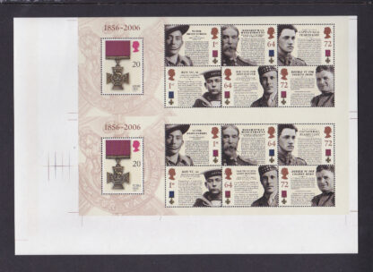 Press Sheet PZ001 Victoria Cross Lower Left