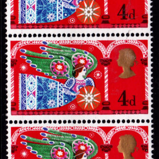 Christmas 1969 Commemorative 812b Strip 3 4d