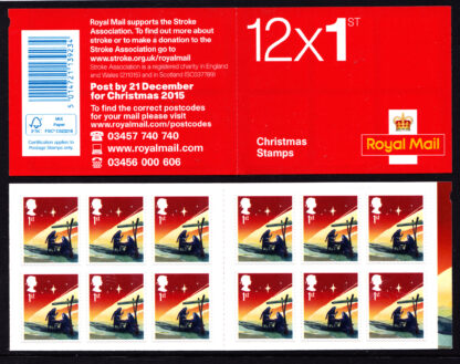 Booklet Christmas LX50 2015 Plain 1st Class