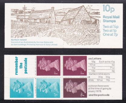 Booklet FA5/UMFB7 P Perf Machin 10p N. Ireland