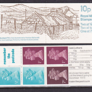 Booklet FA8/UMFB7 E Perf Machin 10p Scotland