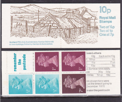 Booklet FA8/UMFB7 E Perf Machin 10p Scotland